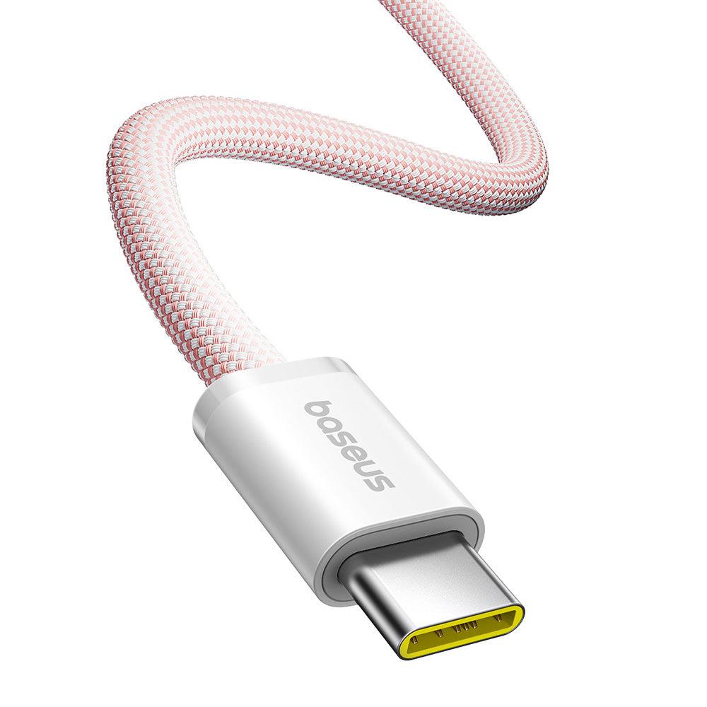 Кабел за данни и зареждане USB-C - USB-C Baseus Dynamic 4 Series, 100W, 1m, Розов P10381400411-00