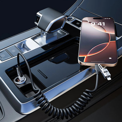 Кабел за данни и зареждане USB-A / USB-C - Lightning / USB-C Dudao L20 Pro, 65W, 1.5m, Черен