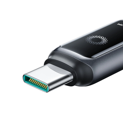 Кабел за данни и зареждане USB-C - Lightning Joyroom S-A55 StarFlight Display, 30W, 1.2m, Черен