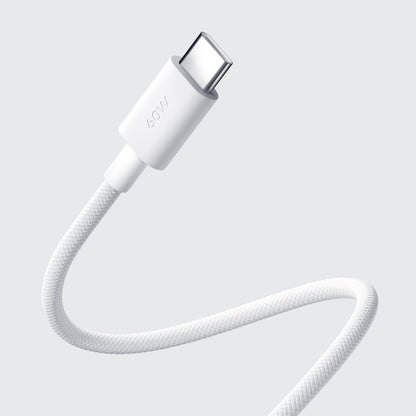 Кабел за данни и зареждане USB-C - USB-C Xiaomi, 60W, 1m, Бял BHR0878GL