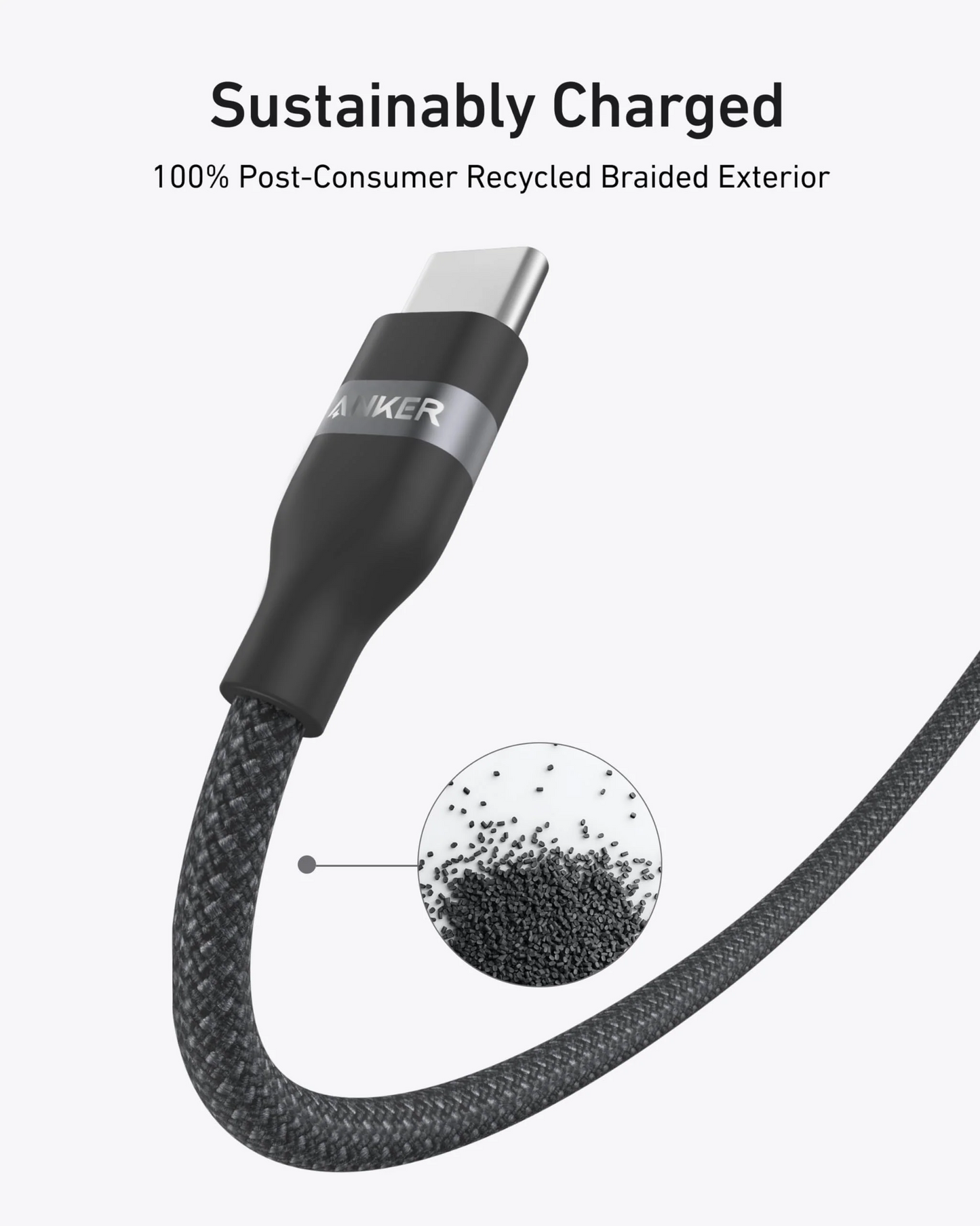 Кабел за данни и зареждане USB-C - USB-C Anker, 240W, 1.8m, Черен A82E2H12
