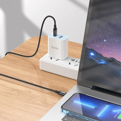 Кабел за данни и зареждане USB-C - USB-C HOCO X91, 60W, 3m, Черен
