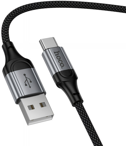 Кабел за данни и зареждане USB-A - USB-C HOCO X121, 18W, 1.5m, Черен