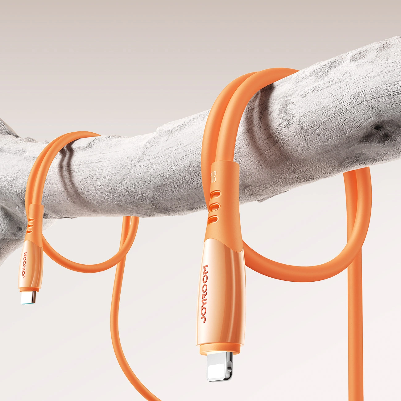 Кабел за данни и зареждане USB-C - Lightning Joyroom S-A59 Vibrant, 30W, 1.2m, Оранжев