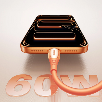 Кабел за данни и зареждане USB-C - USB-C Joyroom S-A59 Vibrant, 60W, 1.2m, Оранжев