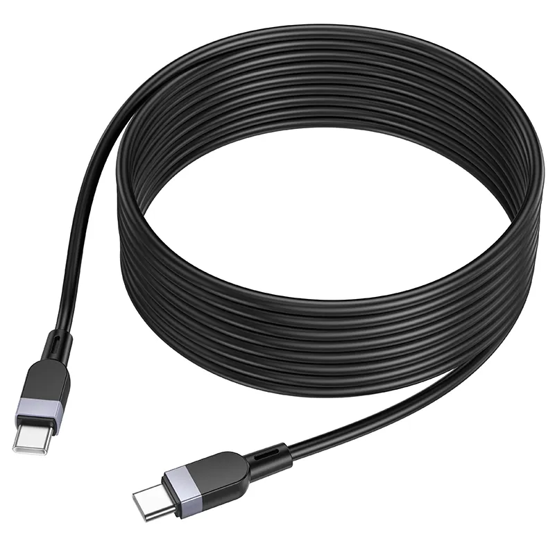 Кабел за данни и зареждане USB-C - USB-C HOCO X109, 60W, 2м, Черен