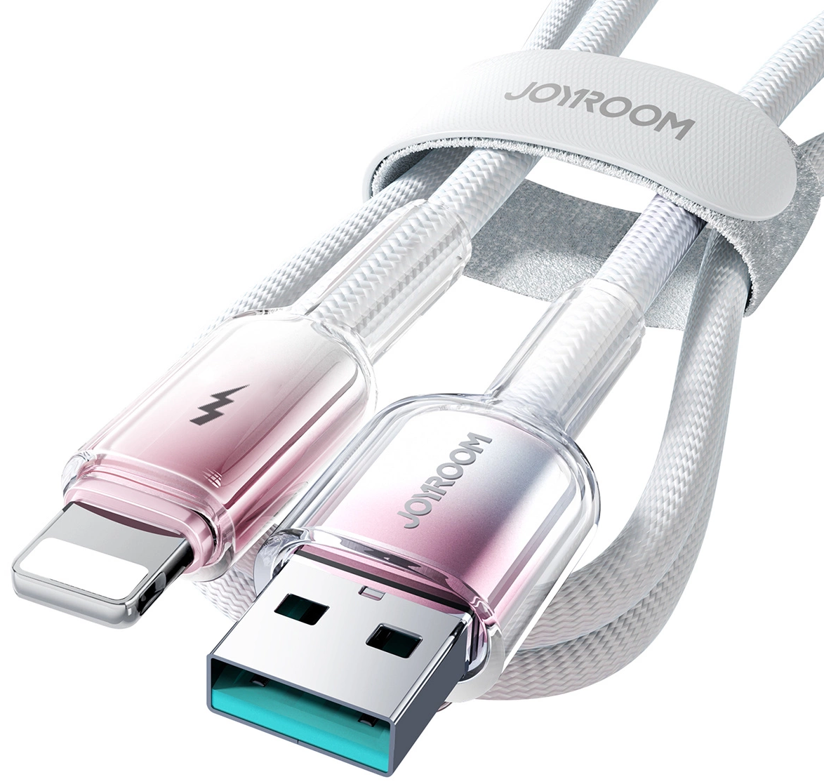 Кабел за данни и зареждане USB-A - Lightning Joyroom S-A42, 18W, 1.2м, бял