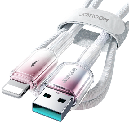 Кабел за данни и зареждане USB-A - Lightning Joyroom S-A42, 18W, 1.2м, бял