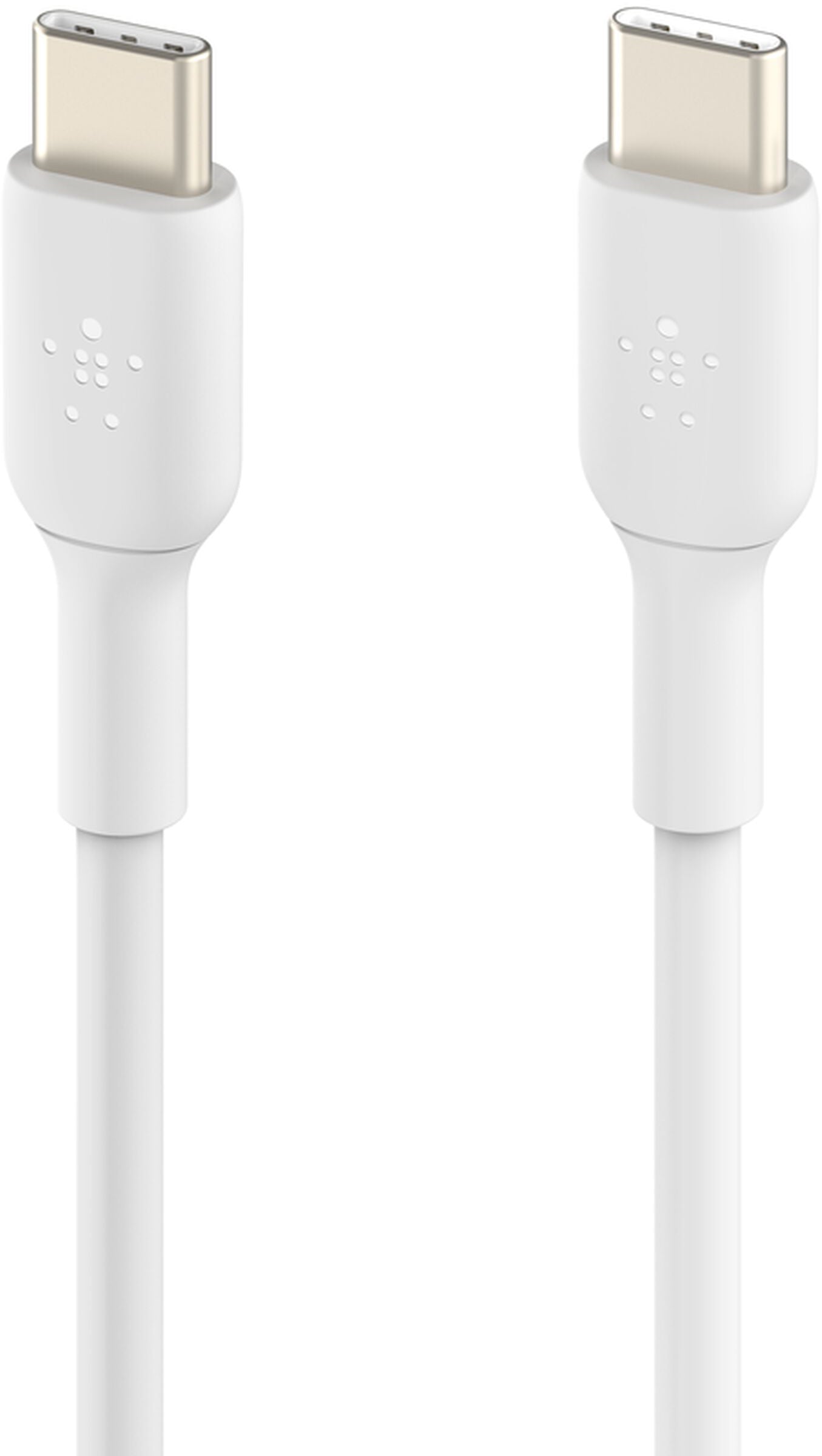 Кабел за данни и зареждане USB-C - USB-C Belkin BoostCharge, 60W, 2м, бял CAB003bt2MWH