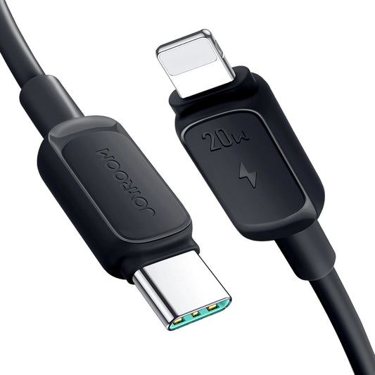 Кабел за данни и зареждане USB-C - Lightning Joyroom A14, 20W, 1.2m, Черен