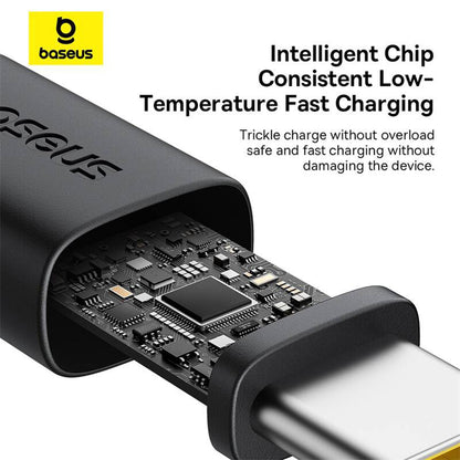 Кабел за данни и зареждане USB-A - USB-C Baseus Dura Series, 60W, 1m, Червен P10377802U01-01