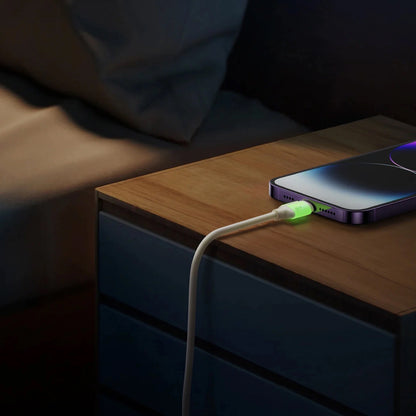 Кабел за данни и зареждане USB-C - Lightning Joyroom S-A53, 30W, 2m, Бежов