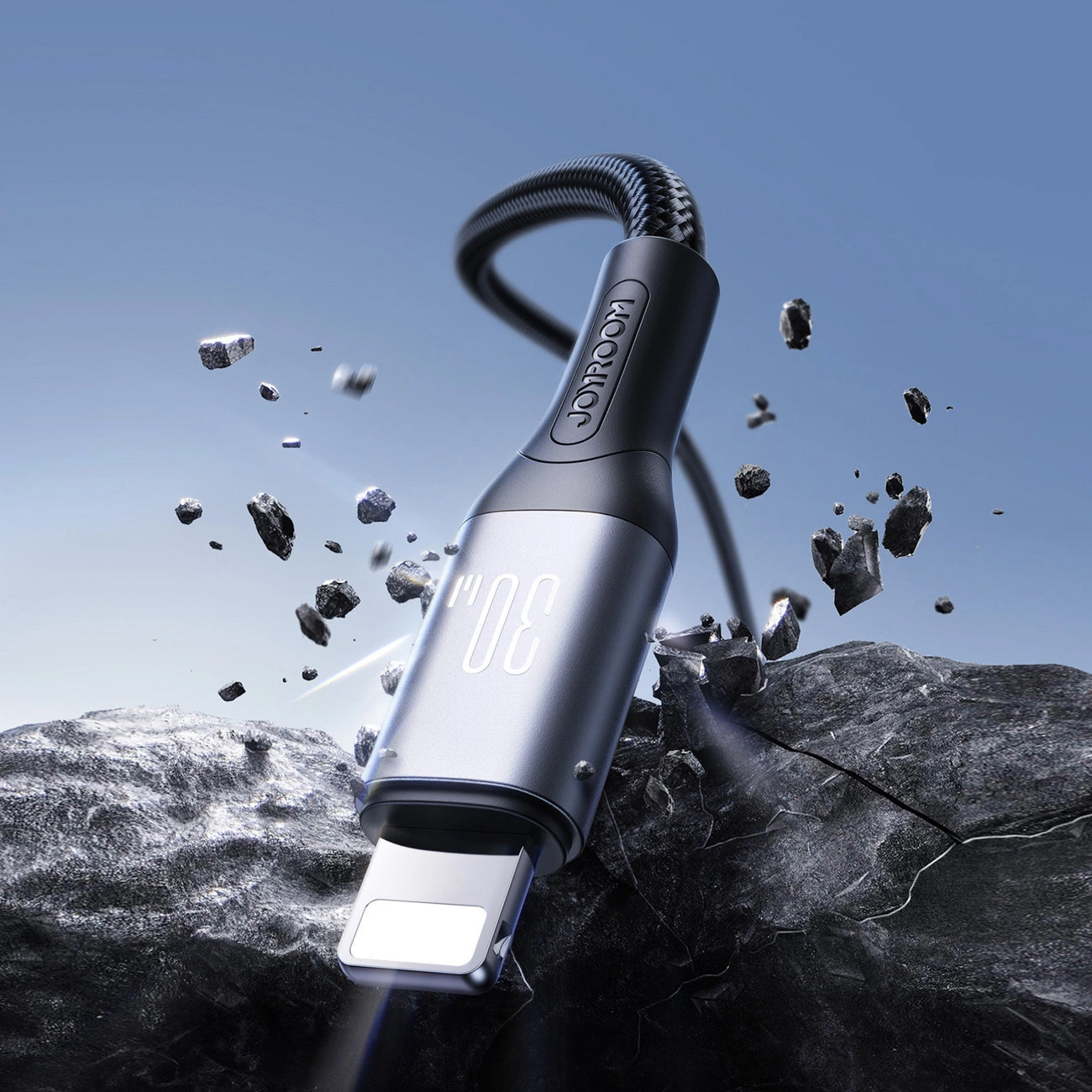 Кабел за данни и зареждане USB-C - Lightning Joyroom S-A28 Flash, 30W, 2m, Черен