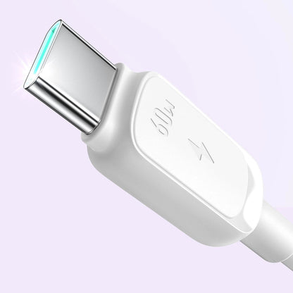 Кабел за данни и зареждане USB-C - USB-C Joyroom S-A14, 60W, 1.2m, Бял