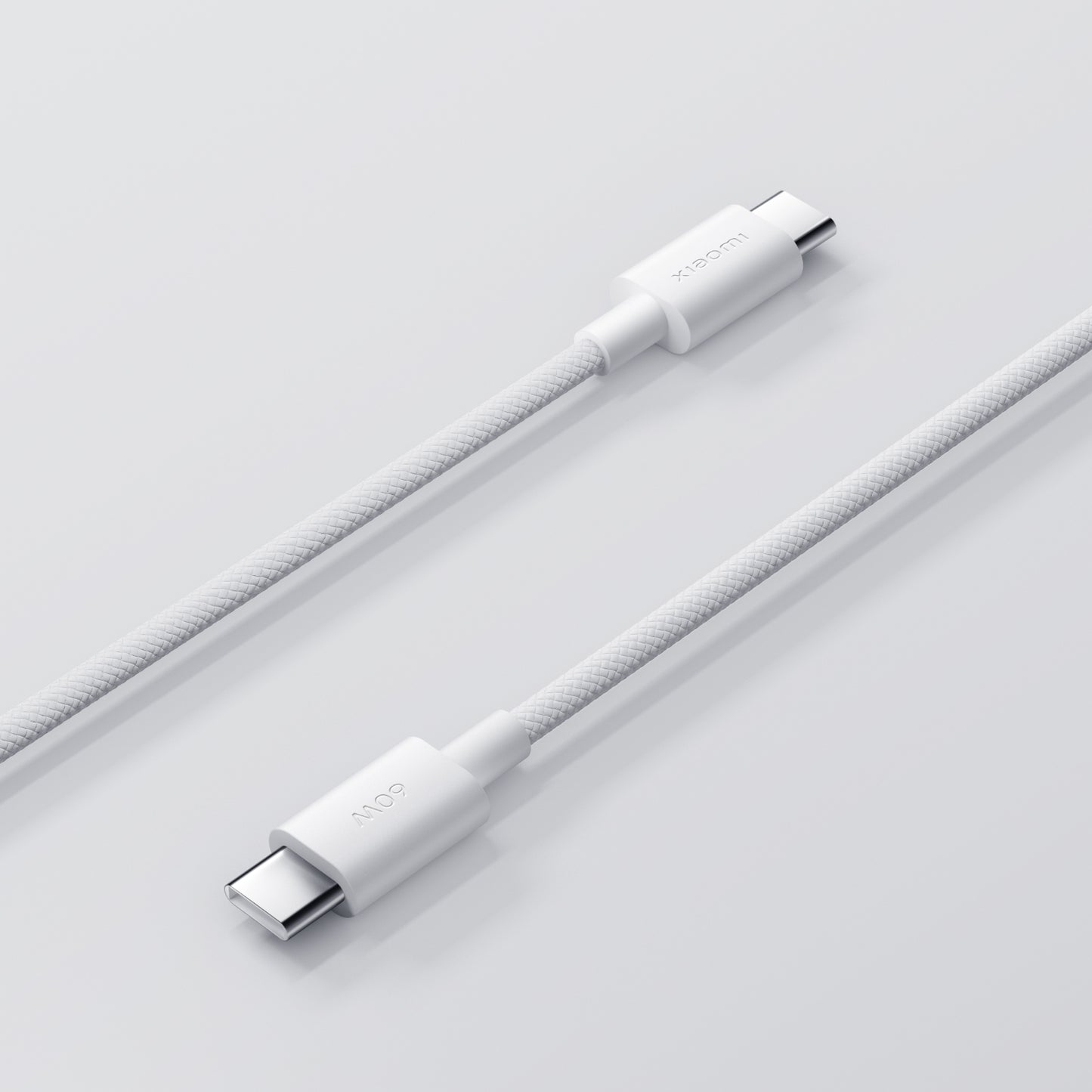 Кабел за данни и зареждане USB-C - USB-C Xiaomi, 60W, 1m, Бял BHR0878GL