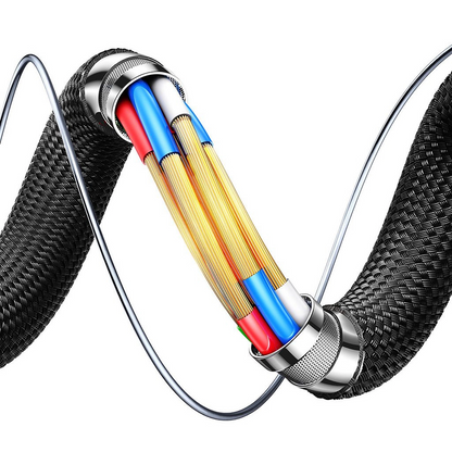 Кабел за данни и зареждане USB-C - USB-C Joyroom S-A60 StarTalk, 100W, 1.2m, Черен