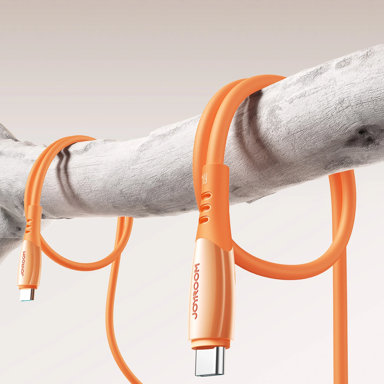 Кабел за данни и зареждане USB-C - USB-C Joyroom S-A59 Vibrant, 60W, 1.2m, Оранжев