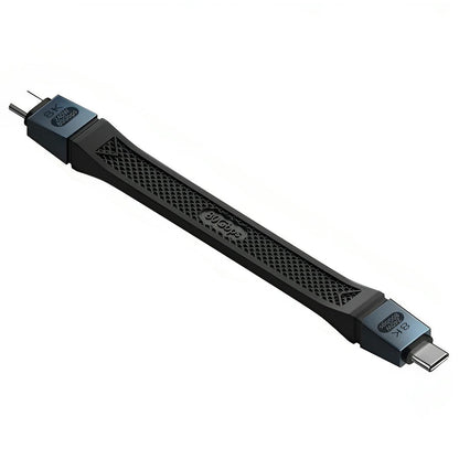 Кабел за данни и зареждане USB-C - USB-C OEM 8K видео, 240W, 0.13m, Черен