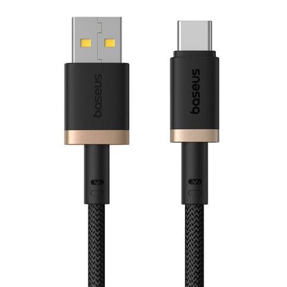 Кабел за данни и зареждане USB-A - USB-C Baseus Dura Series, 60W, 1m, Златист P10377802U01-00