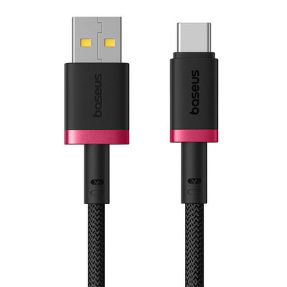 Кабел за данни и зареждане USB-A - USB-C Baseus Dura Series, 60W, 2m, Червен P10377802U01-03