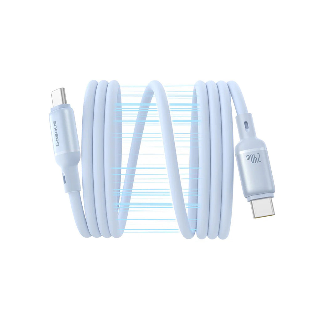 Кабел за данни и зареждане USB-C - USB-C Baseus PicoGo, 240W, 1m, Син P10376800311-00