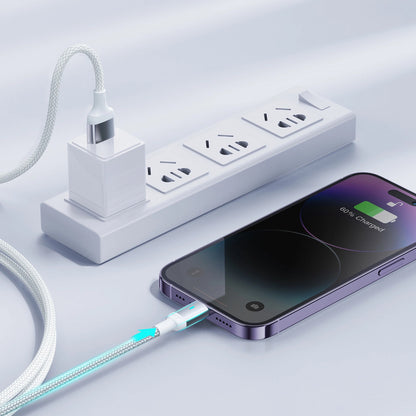 Кабел за данни и зареждане USB-A - Lightning Joyroom A10, 18W, 1.2m, Бял