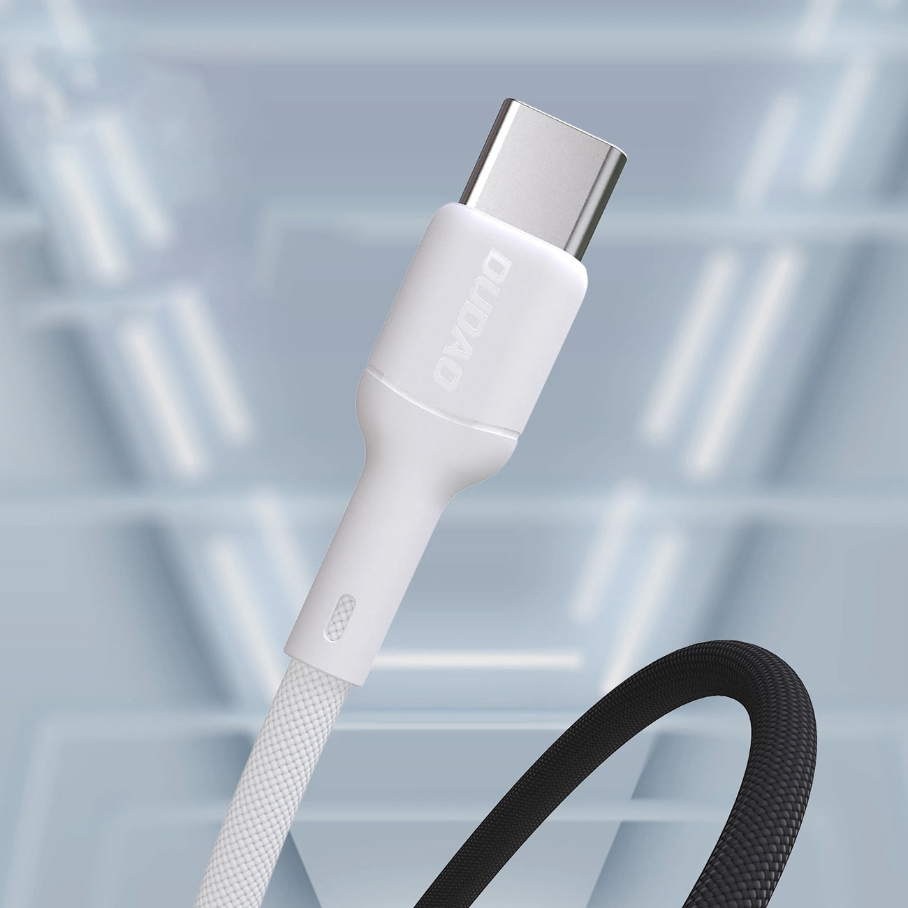 Кабел за данни и зареждане USB-C - USB-C Dudao L9C, 65W, 1m, Бял