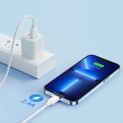 Кабел за данни и зареждане USB-A - Lightning Joyroom S-A9, 18W, 1m, Бял