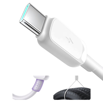 Кабел за данни и зареждане USB-A - USB-C Joyroom S-A14, 20W, 1.2m, Бял