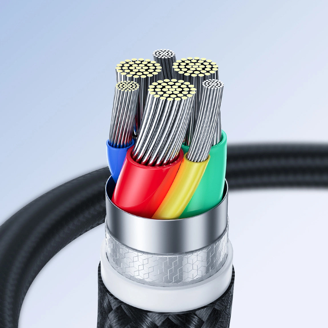 Кабел за данни и зареждане USB-C - Lightning Joyroom S-A11, 20W, 0.25m, Черен