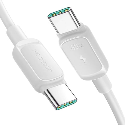 Кабел за данни и зареждане USB-C - USB-C Joyroom S-A14, 60W, 1.2m, Бял
