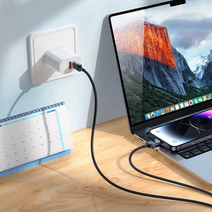 USB-C to Lightning Data and Charging Cable HOCO X118 Display, 27W, 1m, Black