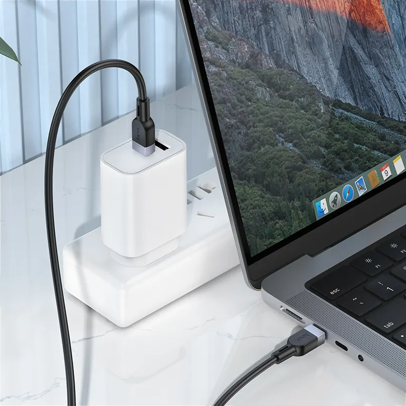 Кабел за данни и зареждане USB-C - USB-C HOCO X109, 60W, 2м, Черен