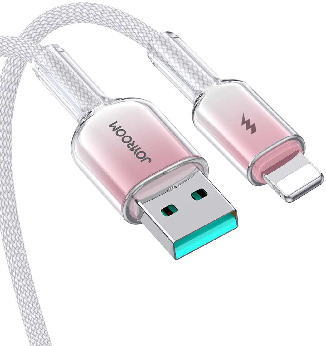 Кабел за данни и зареждане USB-A - Lightning Joyroom S-A42, 18W, 1.2м, бял
