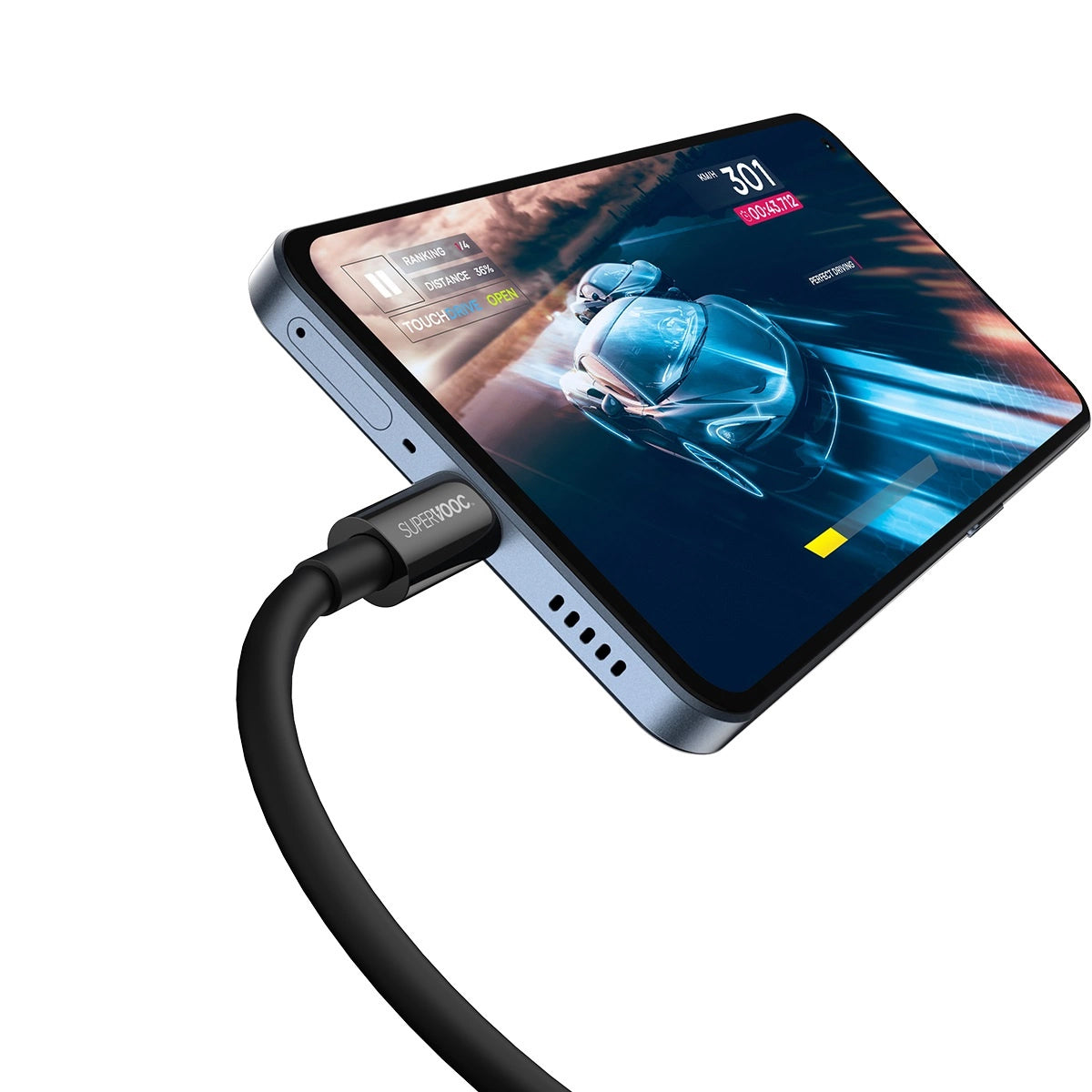 Кабел за данни и зареждане USB-A - USB-C Baseus Superior Series, 65W, 2m, черен CAYS001001