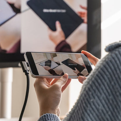 Кабел за данни и зареждане USB-C - USB-C Ringke 2X2 Angled, 240W, 1m, Черен