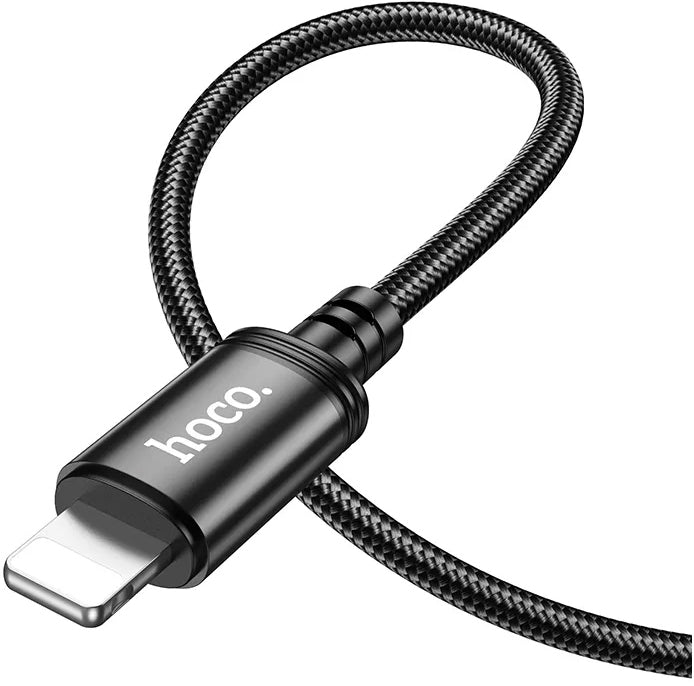 Кабел за данни и зареждане USB-C - Lightning HOCO X89, 27W, 2m, Черен