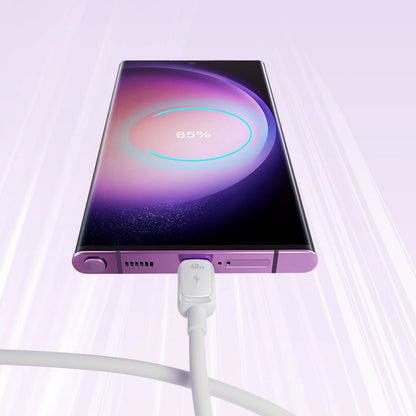 Кабел за данни и зареждане USB-C - USB-C Joyroom S-A14, 60W, 1.2m, Бял