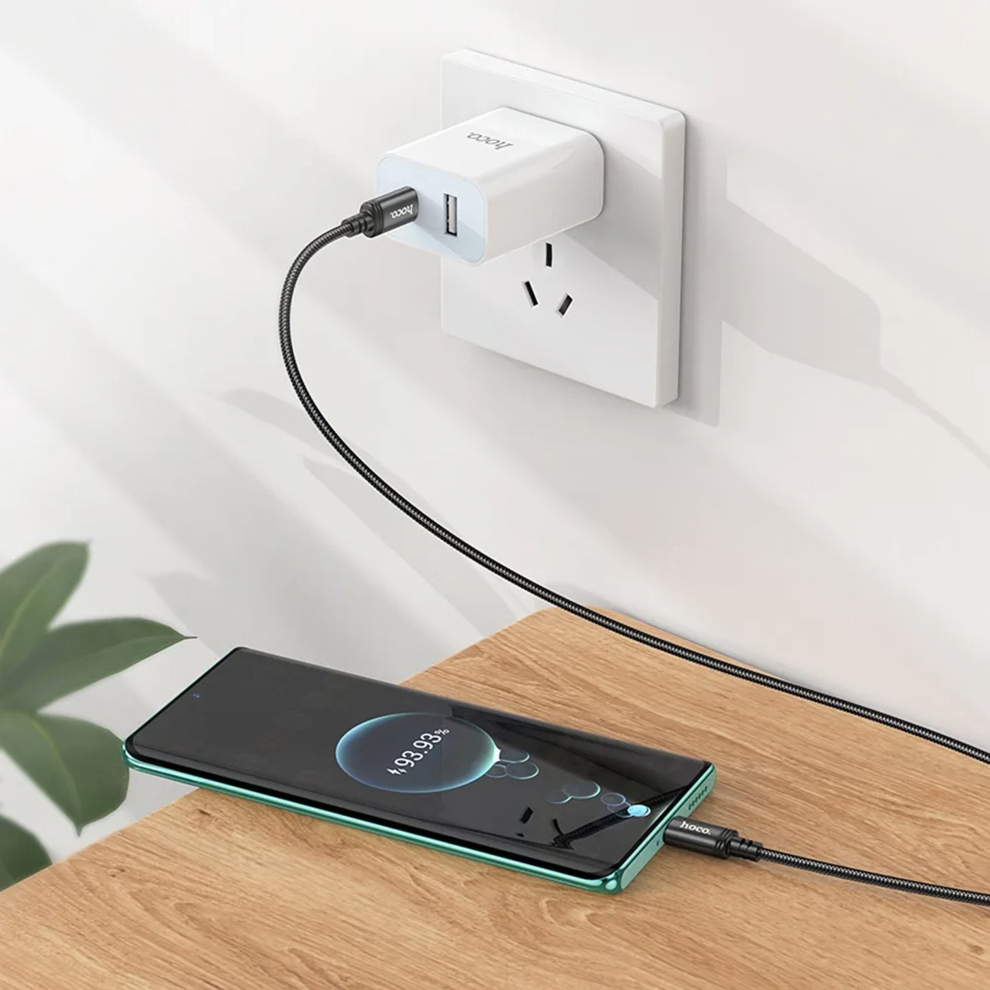 Кабел за данни и зареждане USB-C - USB-C HOCO X91, 60W, 3m, Черен