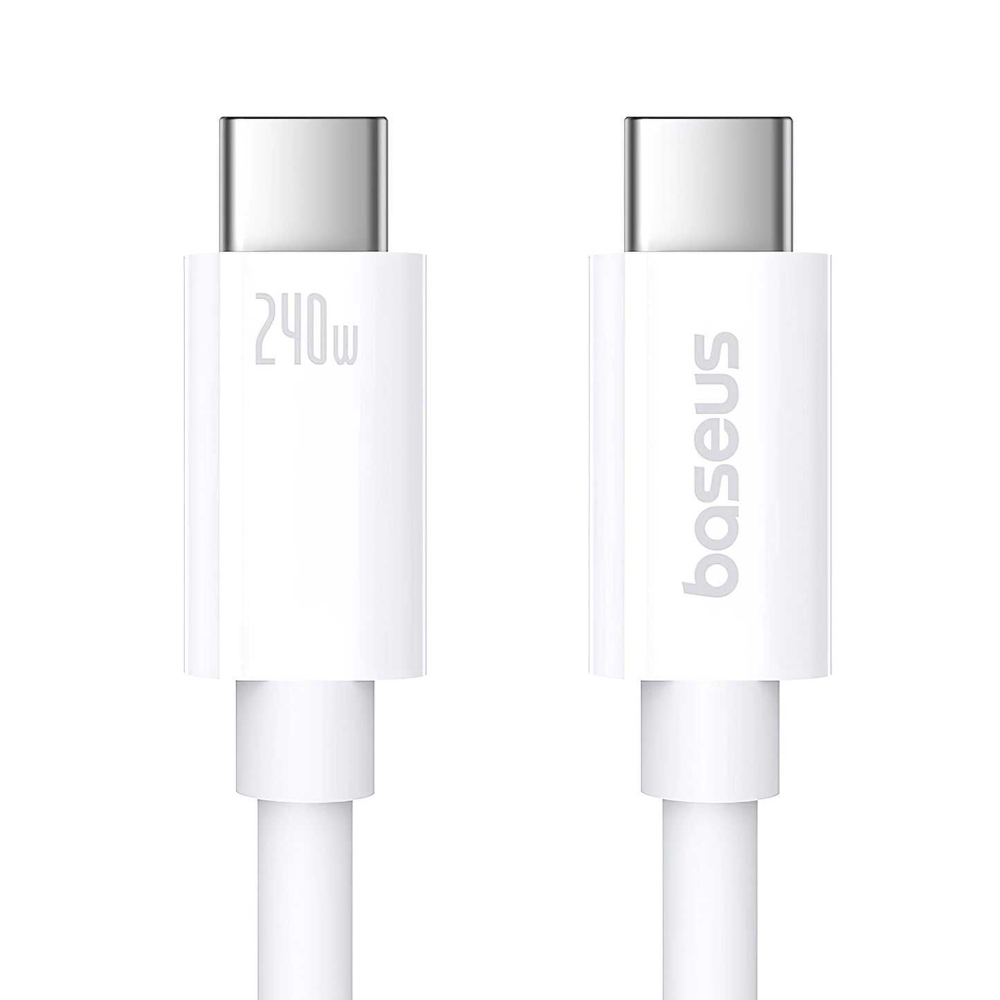 USB-C кабел за данни и зареждане - USB-C Baseus Superior Series 2, 240W, 1m, бял P10365200211-02