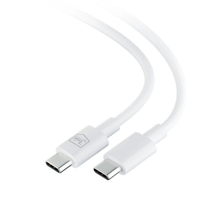 USB-C кабел за данни и зареждане - USB-C 3MK Hyper, 100W, 1,2 м, бял 