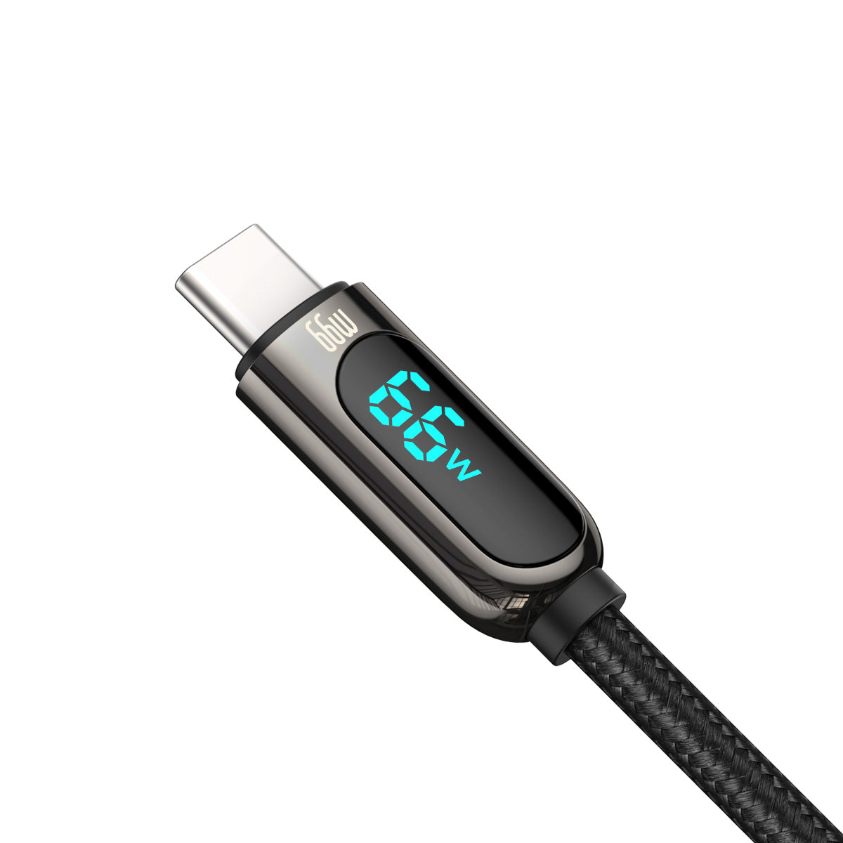 Кабел за данни и зареждане USB-A - USB-C Baseus Display, 66W, 2m, черен CASX020101