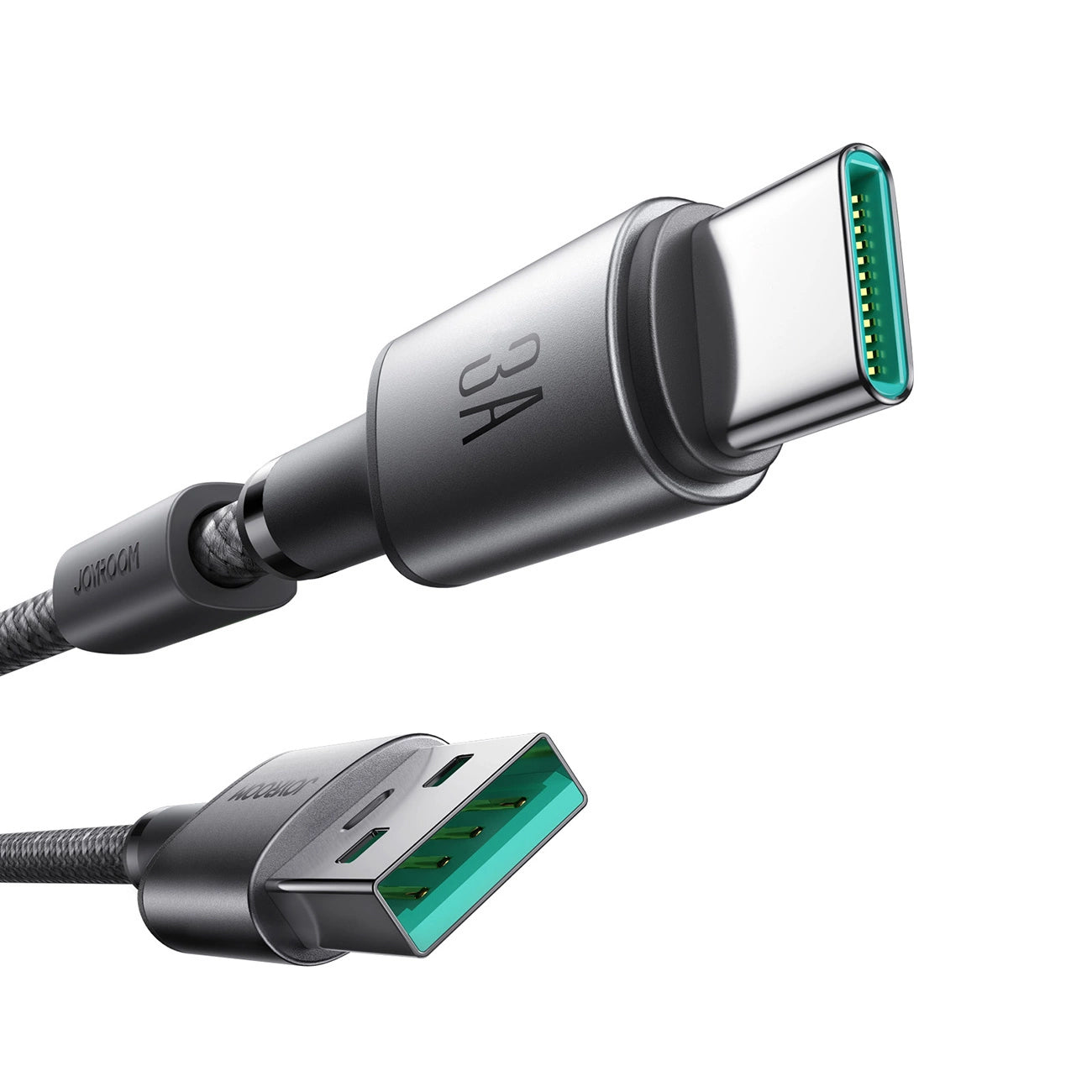 Кабел за данни и зареждане USB-A - USB-C Joyroom S-A50, 60W, 1.2m, Сив