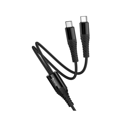 Кабел за зареждане USB-C - 2 x USB-C HOCO X123, 10W, 1m, Черен