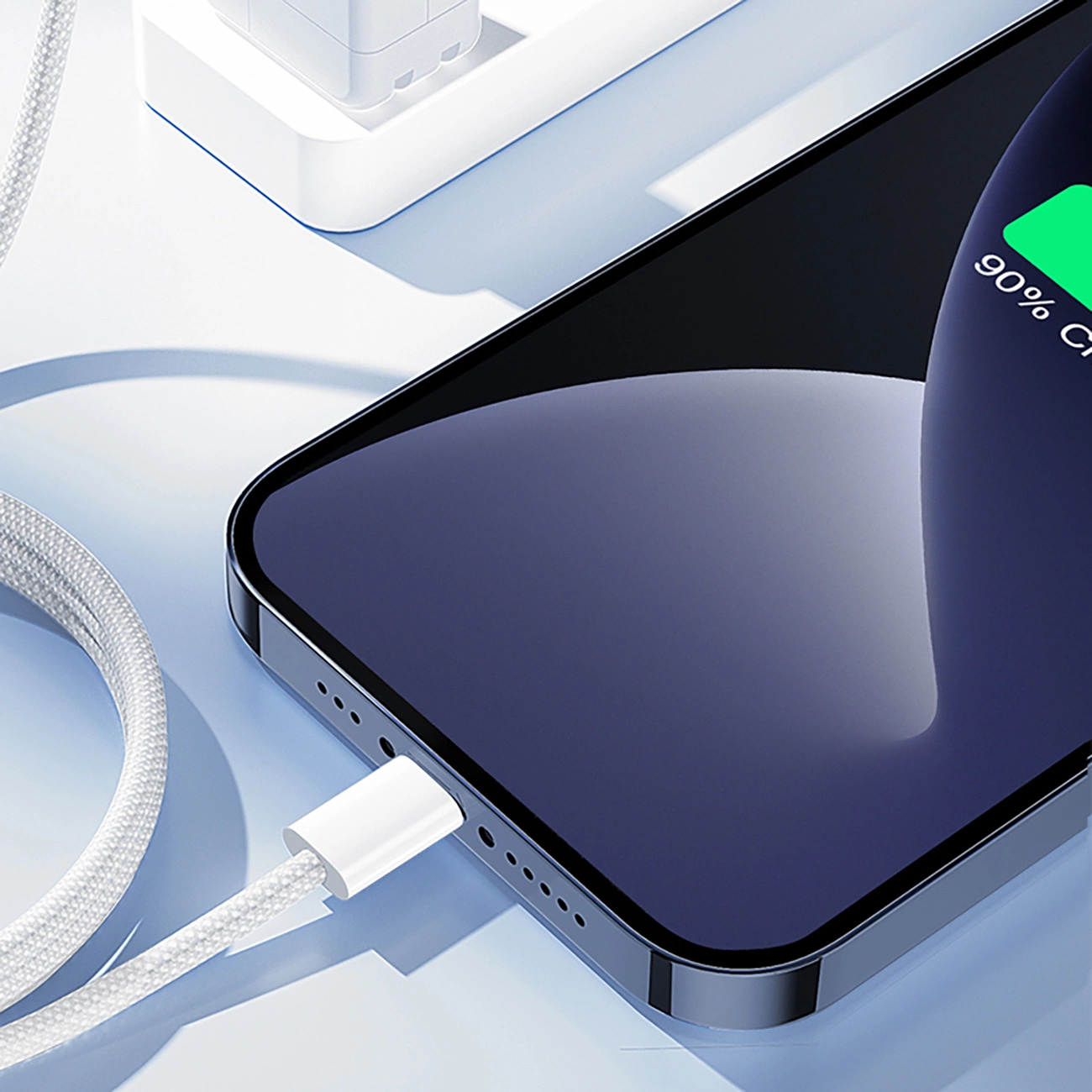 Кабел за данни и зареждане USB-C - Lightning Joyroom S-A45, 30W, 1m, Бял