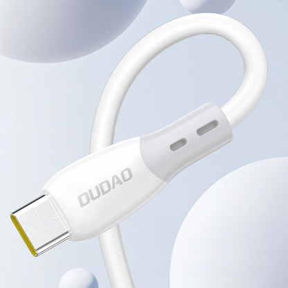 USB-A to USB-C Dudao L25ST Data and Charging Cable, 100W, 1m, White