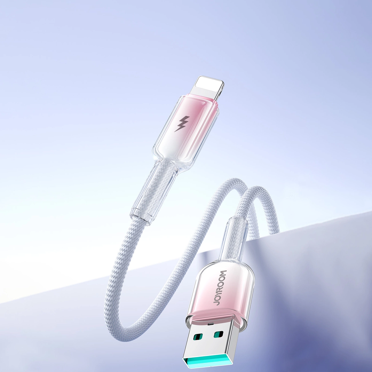 Кабел за данни и зареждане USB-A - Lightning Joyroom S-A42, 18W, 1.2м, бял