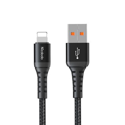Кабел за данни и зареждане USB-A - Lightning McDodo CA-2261, 18W, 1m, Черен