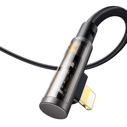 Кабел за данни и зареждане USB-A - Lightning McDodo CA-3510 Angled, 18W, 1.2m, Черен