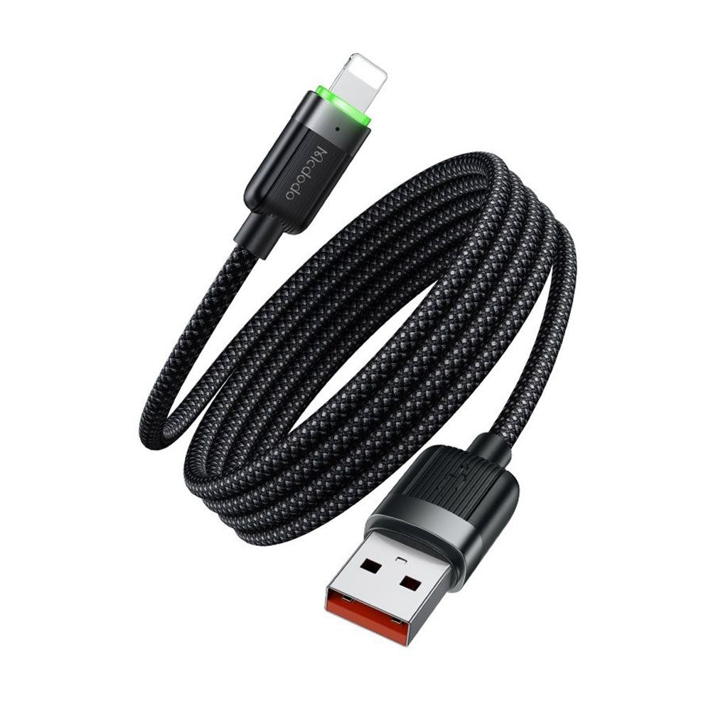 Кабел за данни и зареждане USB-A - Lightning McDodo CA-6000 Self Winding, 18W, 1.2m, Черен